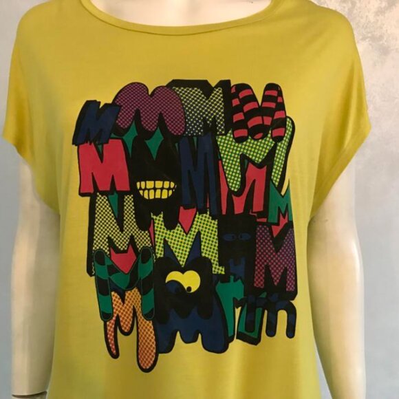 NWOT M Missoni Bright Long T-Shirt Tunic With Print - Picture 4 of 10